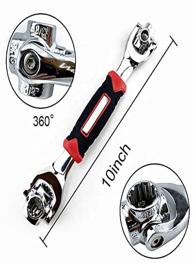 SHREE HANS CREATION 48 in 1 Socket Wrench Multifunction Universal Tool with Spline Bolts 360 Degree Revolving Spanner Hand Tool Wrench - Image 3